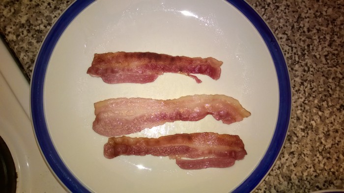 kto by si myslel ze sa mi slanina podari takto dobre urobit v mikrovlnke :D