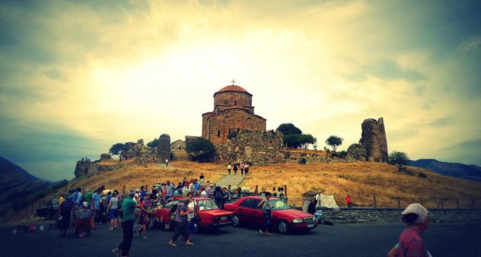 Jvari Monastery, sixth century Georgian Orthodox monastery near Mtskheta, eastern Georgia (World Heritage site by UNESCO)