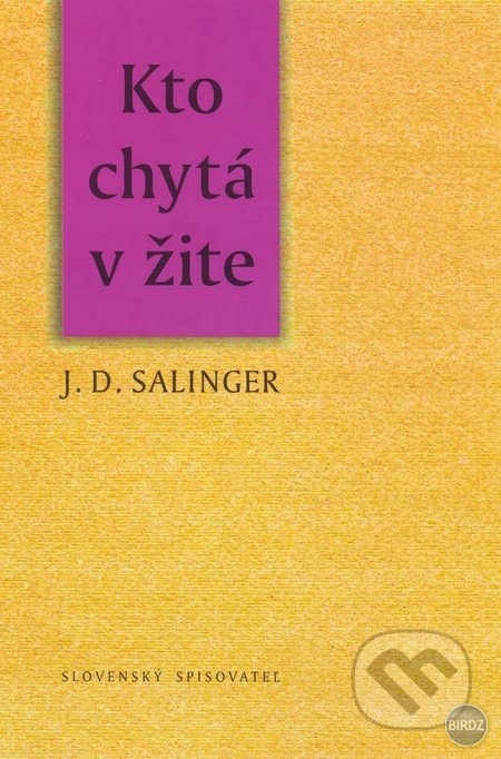 Prečo táto kniha?
nie som fans literatury staršej ako pár rokov, ale neľutujem, že som Kto chytá v žite zobrala do rúk. Holden úžasný chalan, ktorý toho prežil dosť, aj keď si za to občas mohol sám. Neuveriteľne sa mi páčil jeho vzťah s malou sestričkou. 