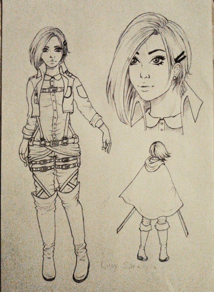 bolo otázkou času, kedy si vytvorím OC aj do Shingeki no Kyojin (♥) *sorry, not sorry*