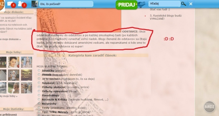 (toto som si ešte nikdy pred tým nevšimla) Pobavilo :D Super rada ;)