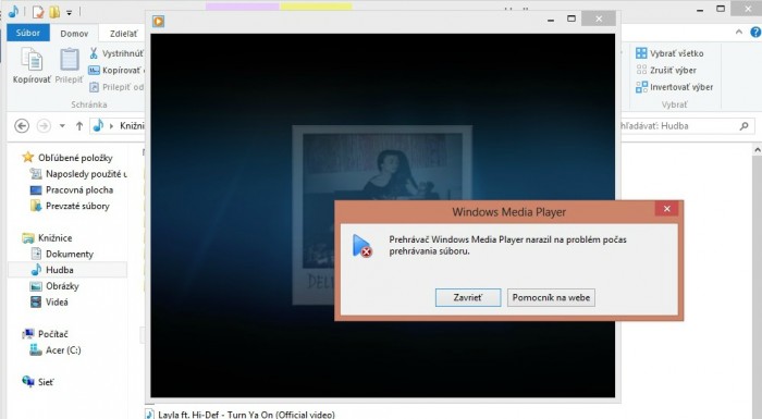 Haloooo všetci!!!  Odišiel mi zvuk... z ničoho nič, prestalo prehrávať zvuk z youtube, radio, videá, ani media player.. keď mi nejde cez youtube zvuk a otvorím akúkoľvek pieseň cez media player urobí mi toto. 