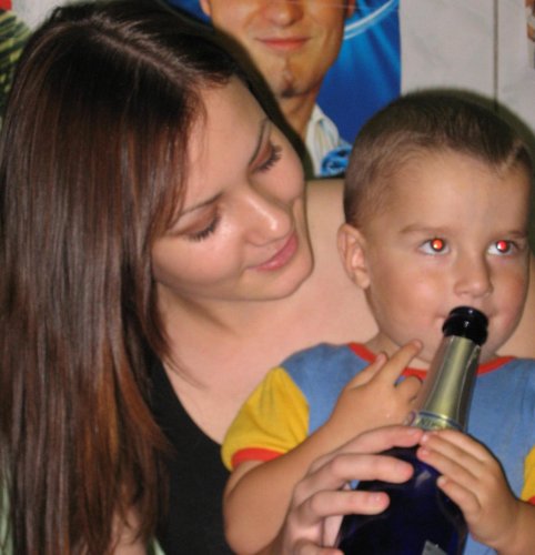 jha a moj maly bratrancek Peťko(mali alkoholik) :D