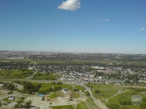 výhľad z mostíka na Calgary