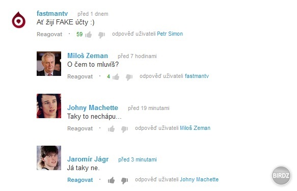 Nech žijú FAKE účty !!