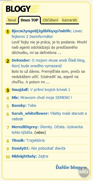 Mojich 5 minút slávy... 