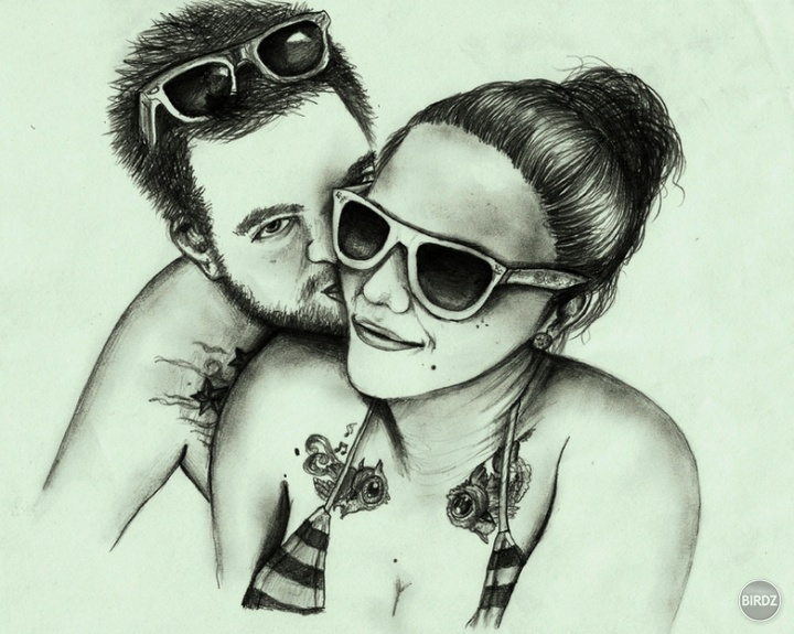 po dlhom čase som vytiahla ceruzku :P ale to len kvôli tomu, že som dostala ďalšiu bojovú úlohu nakresliť pár :D