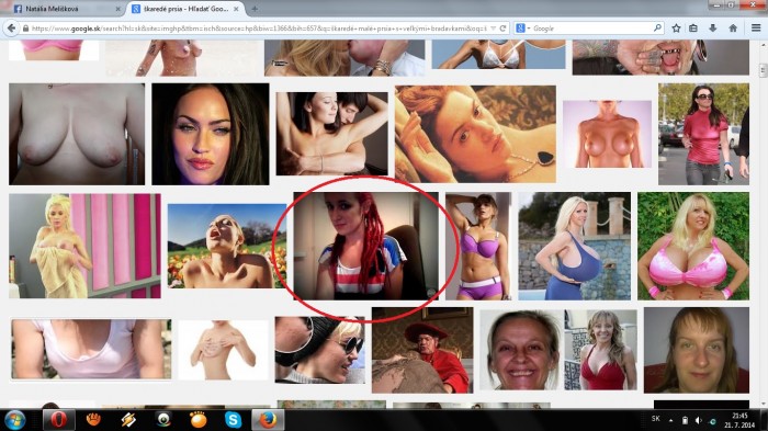 človek si dá do gúgeľa vyhľadať: škaredé prsia ...a nájde mu @lawey o.O ... wtf?! :D však ona má pekné! :D