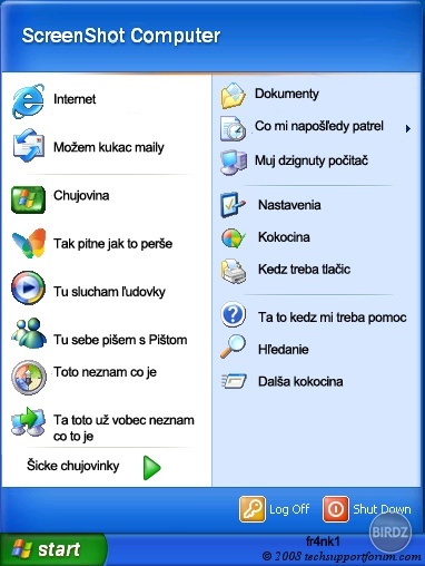 @flussica Tak tu máš windows po východniarsky ! =D

Ináč sa ospravedlňujem za sfláknutie tejto fotky, ale to som len tak na rýchlo robil. =D