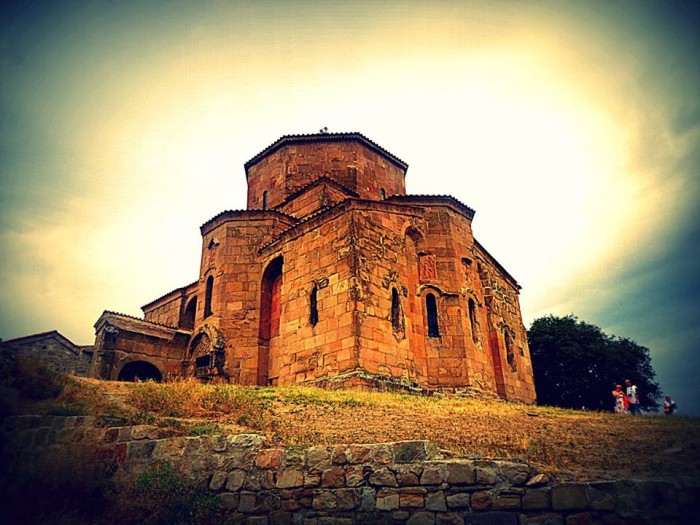 Jvari Monastery, sixth century Georgian Orthodox monastery near Mtskheta, eastern Georgia (World Heritage site by UNESCO)