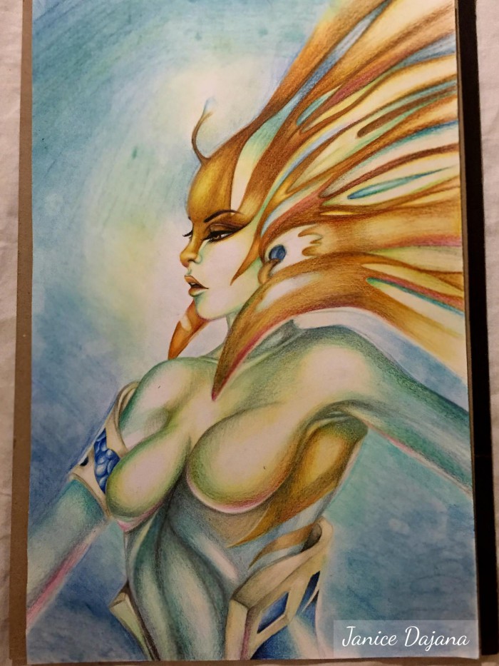 Moja posledná kresba. Naga Siren