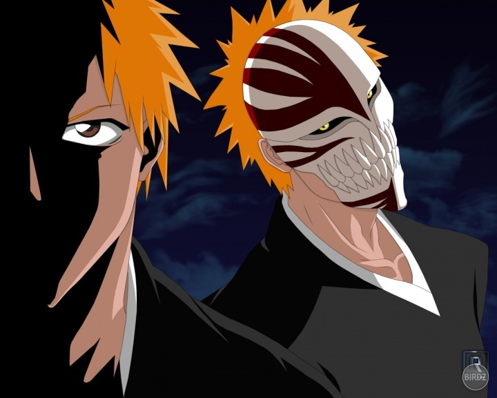 Ichigo and hollow xD