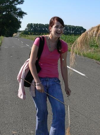 Pásla kone na betóne...
