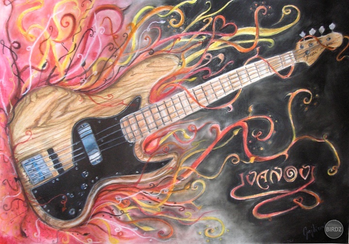 Gitarka, ktorá svojím zvukom vydáva zo svojho vnútra hudbu farieb

technika: kresba suchým pastelom
Rok výroby: 2012
Podklad: biely výkres

viac z mojej  tvorby môžete po zrieť na https://www.facebook.com/Gajdart