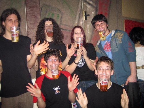 Tulen foto volume 2, z lava: hore - Mirko, Ja, Sheena, Palo, dole - Rukáč, Stovo