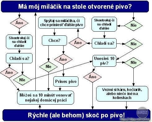 vývojový diagram manželského šťastia :)