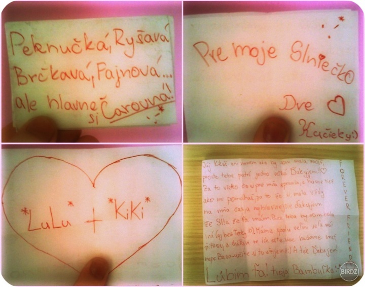Od Lucinkíí :-* :-) valentínka :-)* ♥ ďakujéém :-D*