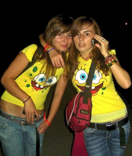 sashenka a ja. moje dvojca...:D sponge bob power na aquabeatz 2007