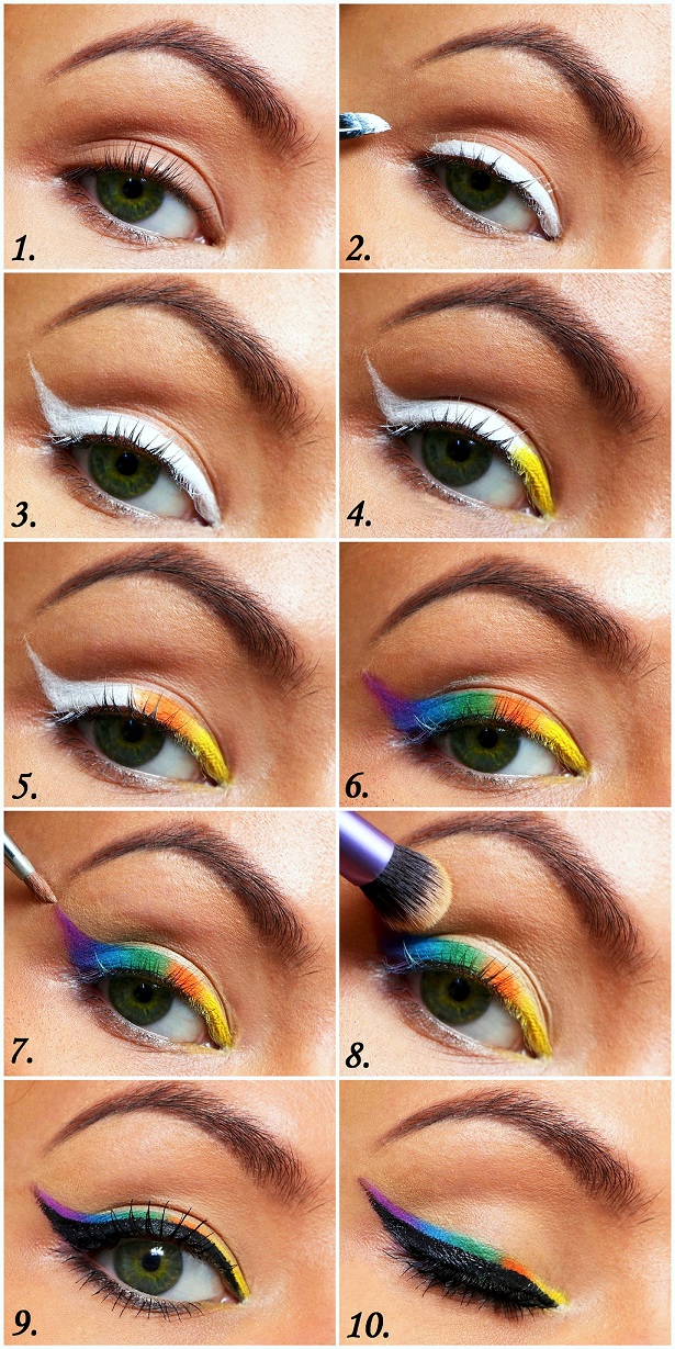 Rainbow eyeliner