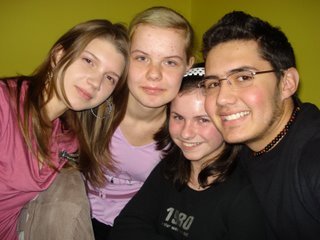 Novinársky tím-zľava:ja,Katka,Sylvia a Lucas