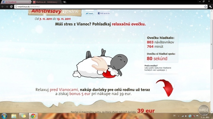 Anti stresová Ovečka :-* :D
(lebo hladkanie huňatých vecí upokojuje) :) 
