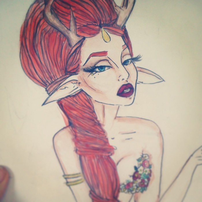 :-) enchantress painting