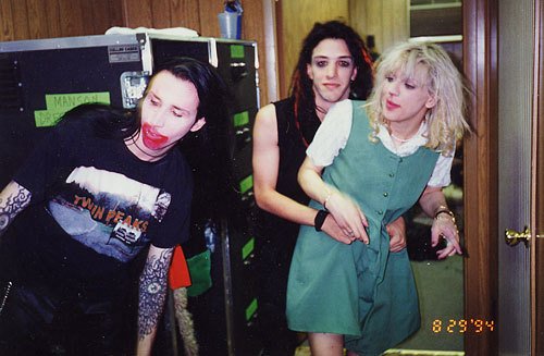 Twiggy Ramirez, Courtney Love & Marilyn Manson