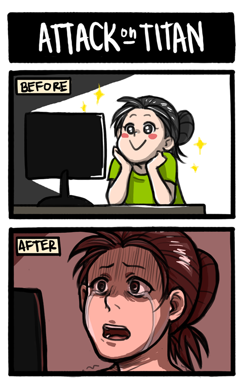 watch SnK they said
it will be fun they said