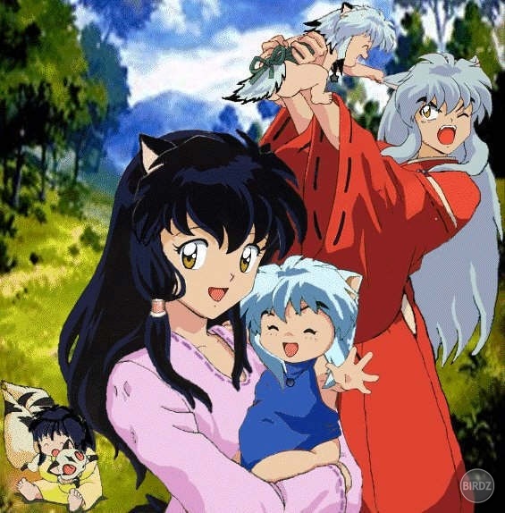 Kagome, Inuyasha a ich deti :)