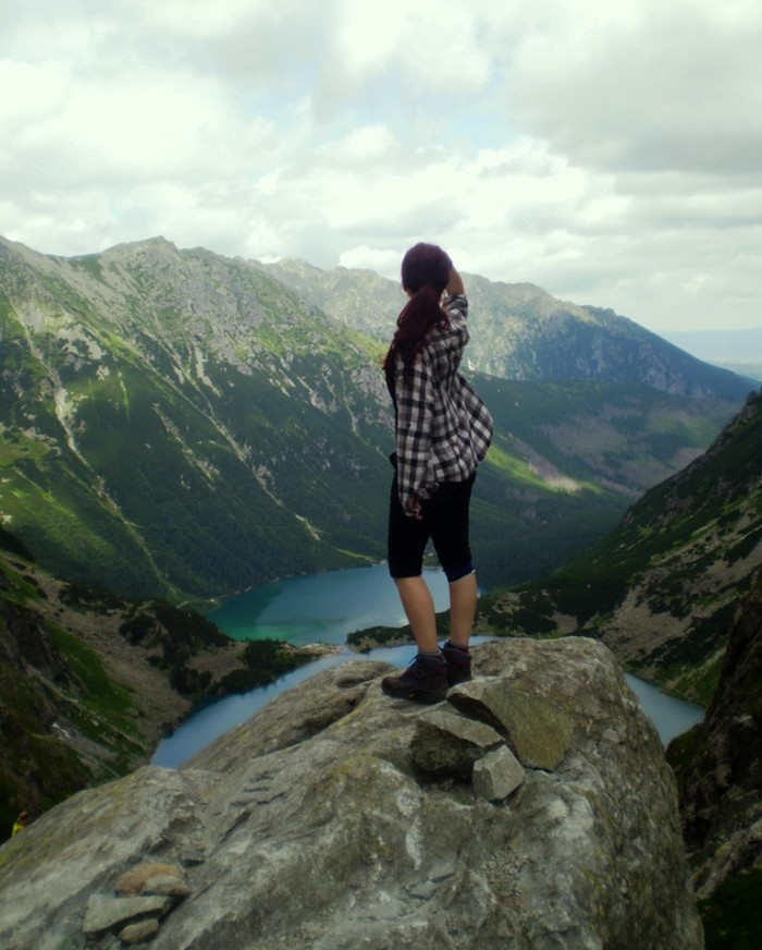 Morské oko a Čierne pleso v pozadí :-) (výstup na Rysy z Poľskej strany)