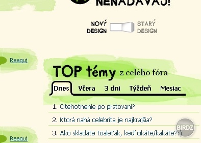 TOP 3 temy ... jednoducho milujem toto forum (rofl)