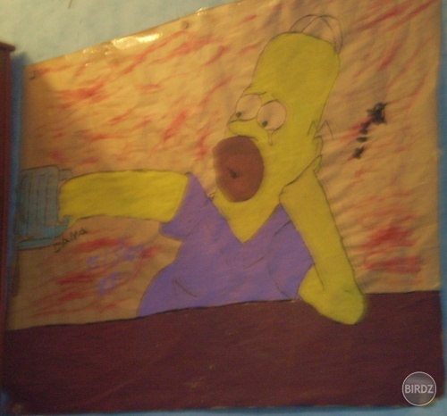 Homer na mojej stene, v mojej izbe :)