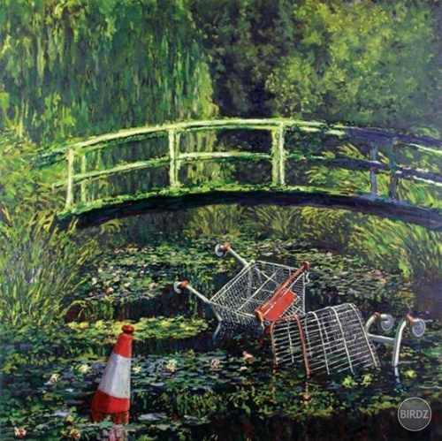 Na(ne)štastie,Monet nežil v dobe,kde by musel malovat takúto realitu. 