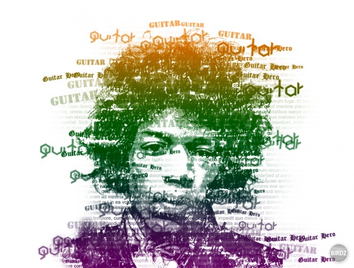 Typography portrait č. 2 :D hrajkala som sa v PS a začalo ma to nejako baviť :) spoznávate osobu na obrázku?