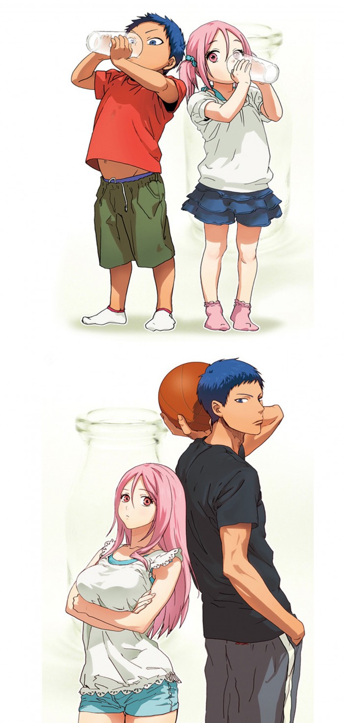 Aomine a Momoi :3