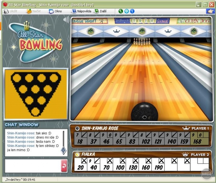 spomienka na skype bowling ..a moja úžasná 