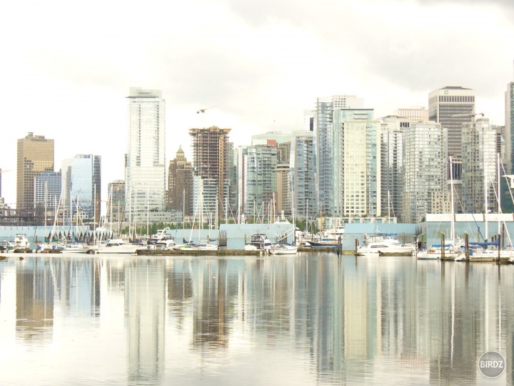 POHĽAD Z JACHTY NA MESTO VANCOUVER