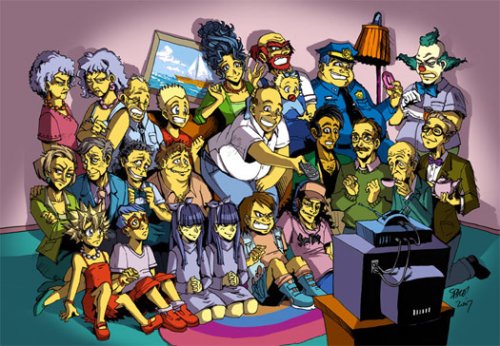 Tak toto je brutálne :D Simpsons Anime