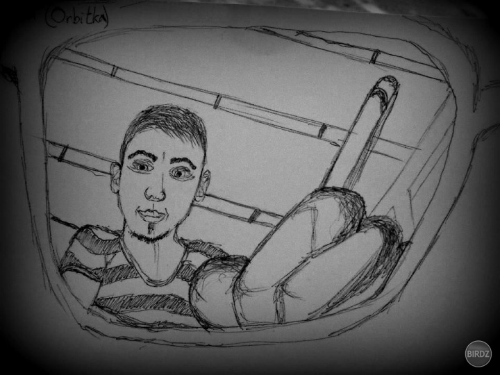 áno toto som ja. Autoportrét podľa odrazu v sklíčku škuliek. :)
