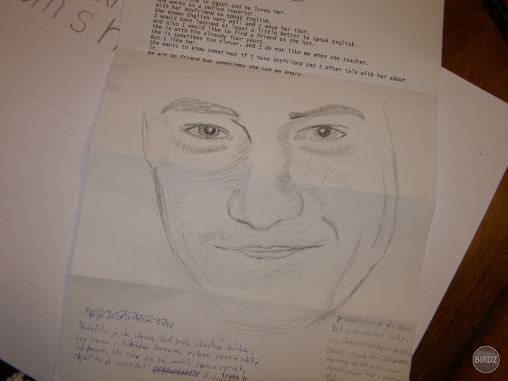 Troska som sa nudila a z pametii som kreslila kamosa :D