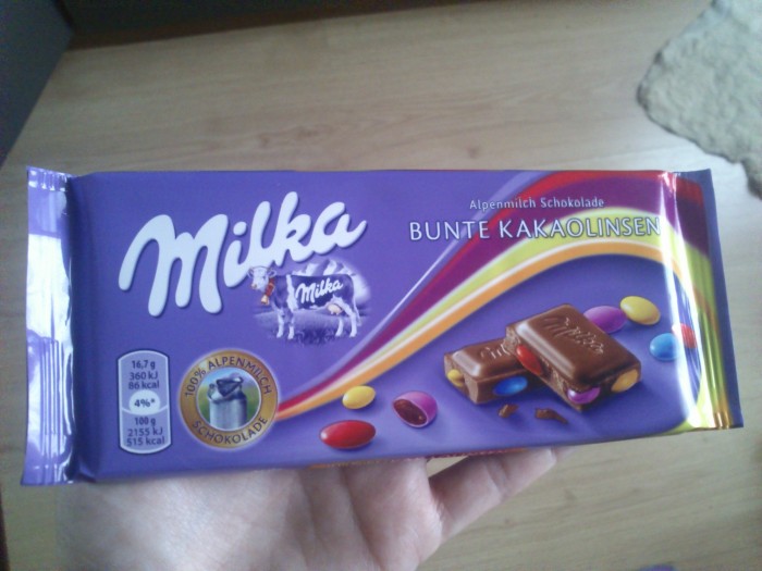 Mňamku lentilkovu milku som dostala od mojej Igrušky teplošky ^^