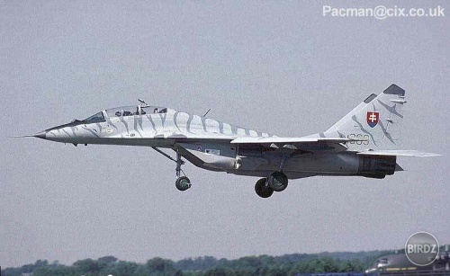 Mig-29 pristávanie