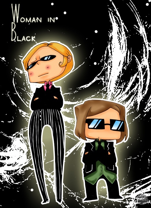 Plagat urobeny ako parodia na Men in Black.