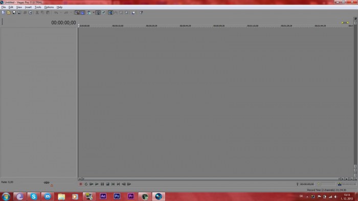 Čaute, mám problém s sony vegas pro 11 .. ako vidite na obrazku nemam tam žiadne panely neviem ako si ich mám vratiť späť skušal som aj reinstall a furt nic :D poradte :D