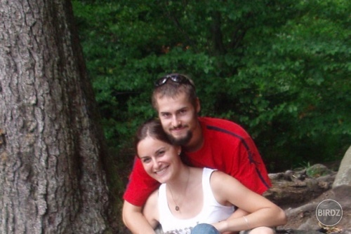 Pali a ja na výlete k vodopádu Bystré (23m) na Poľane