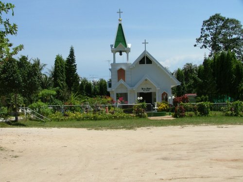 katolicky kostol v mestecku Nathon, Koh Samui