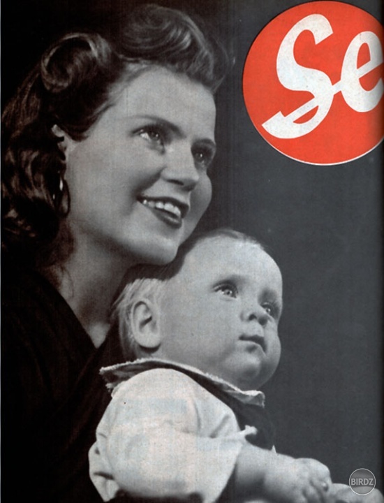 Kristina Söderbaum a jej synček Christer (september 1941)