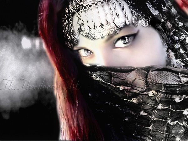 From DeviantArt, Arabian Spirit by Diabolik-sixsixsix. Nepovedala by som síce, že Arabka, skôr možno Indka, ale prenádherná!