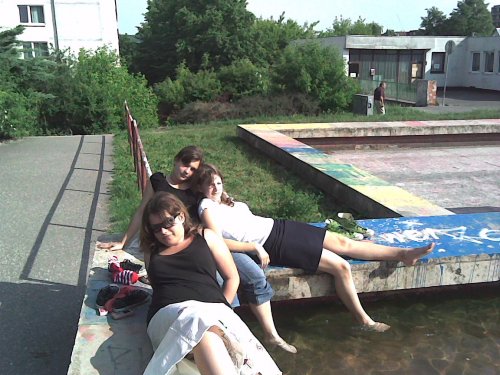 Nasa fontana..v ktorej sme sa potom vykupali aj cele..:D