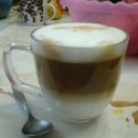 Tak sa Sanuse podarilo vlastnoručne šlahané Latte macchiato ktoré nakoniec aj vyzeralo a chutilo dobre :D 